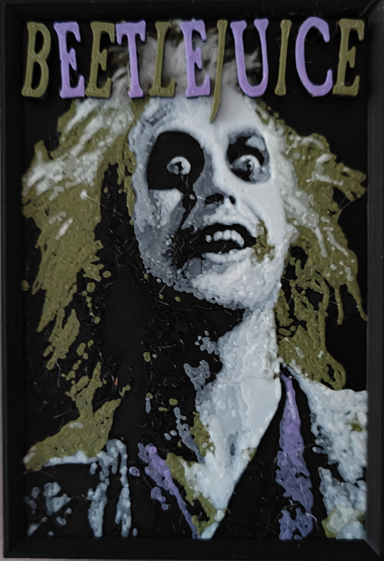 Beetlejuice movie poster fridge magnet