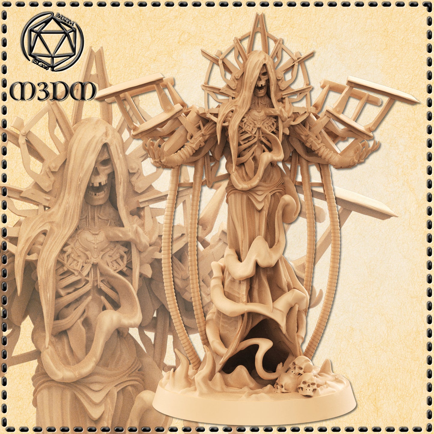 Dungeons & Dragons Biomechanical Lich Miniature