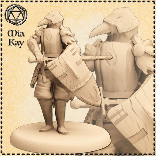 Dungeons & Dragons Birdfolk Paladin Miniature