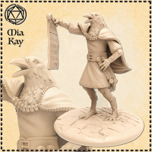 Dungeons & Dragons Birdfolk Town Crier Miniature
