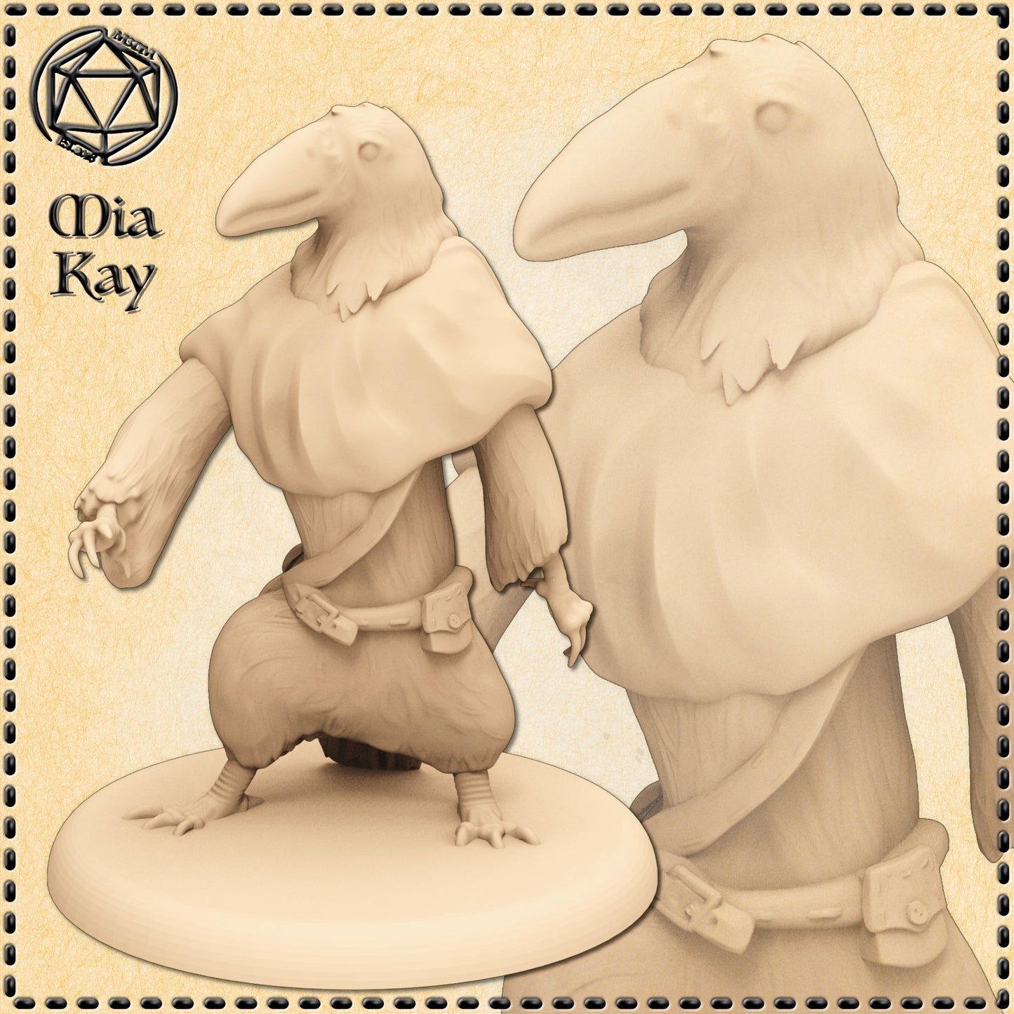Dungeons & Dragons Birdfolk Villager Miniature