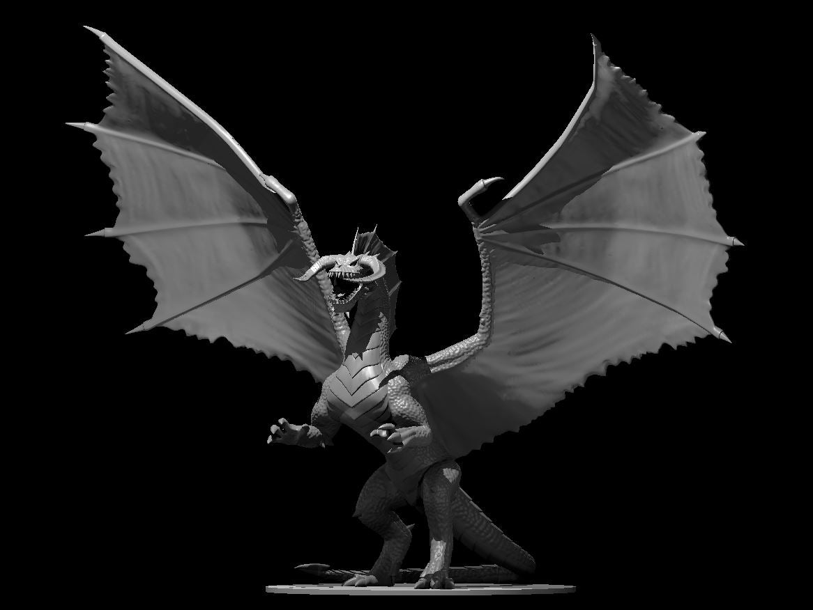 Dungeons & Dragons Ancient Black Dragon Miniature