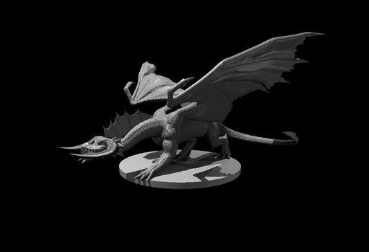 Dungeons & Dragons Young Black Dragon Miniature