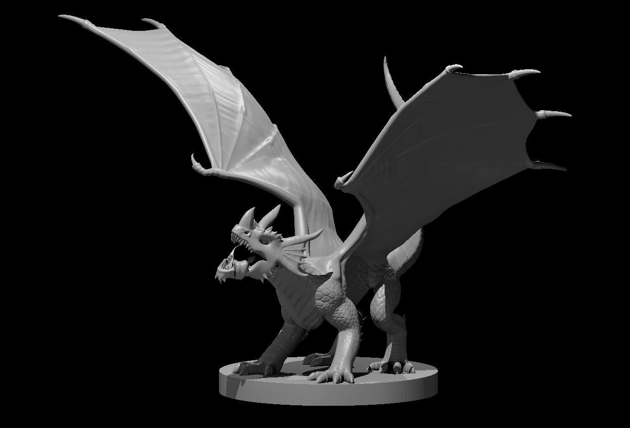 Dungeons & Dragons Blue Dragon Wyrmling Miniature