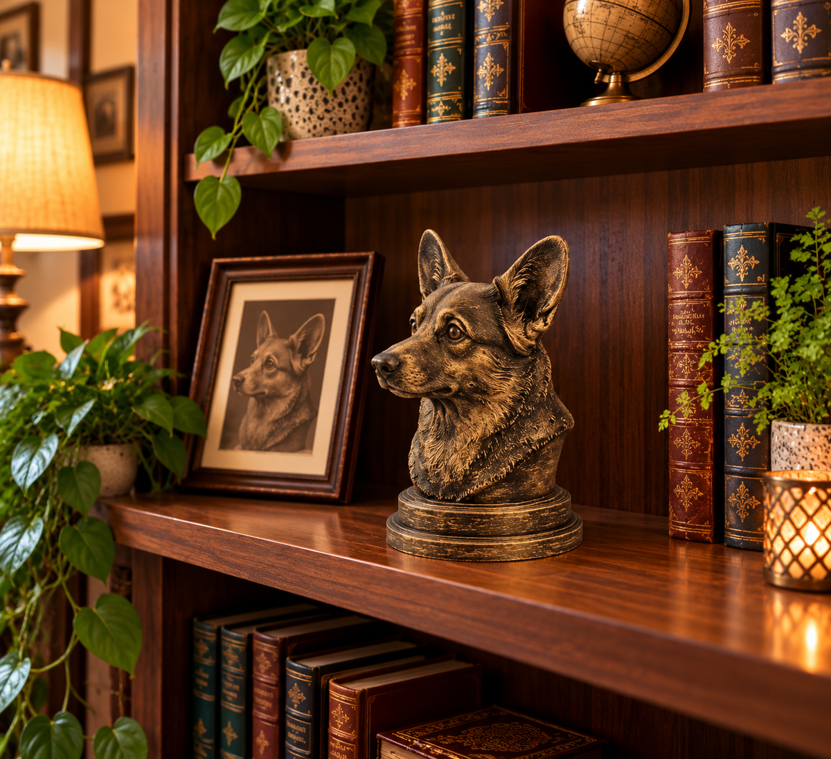 Pembroke Welsh Corgi Bust