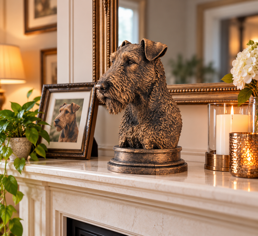 Airedale Terrier Bust
