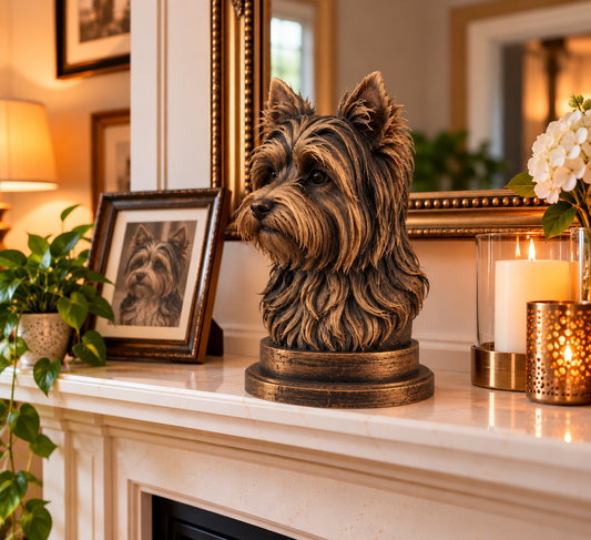 Biewer Terrier Bust