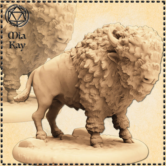 Dungeons & Dragons Buffalo Miniature
