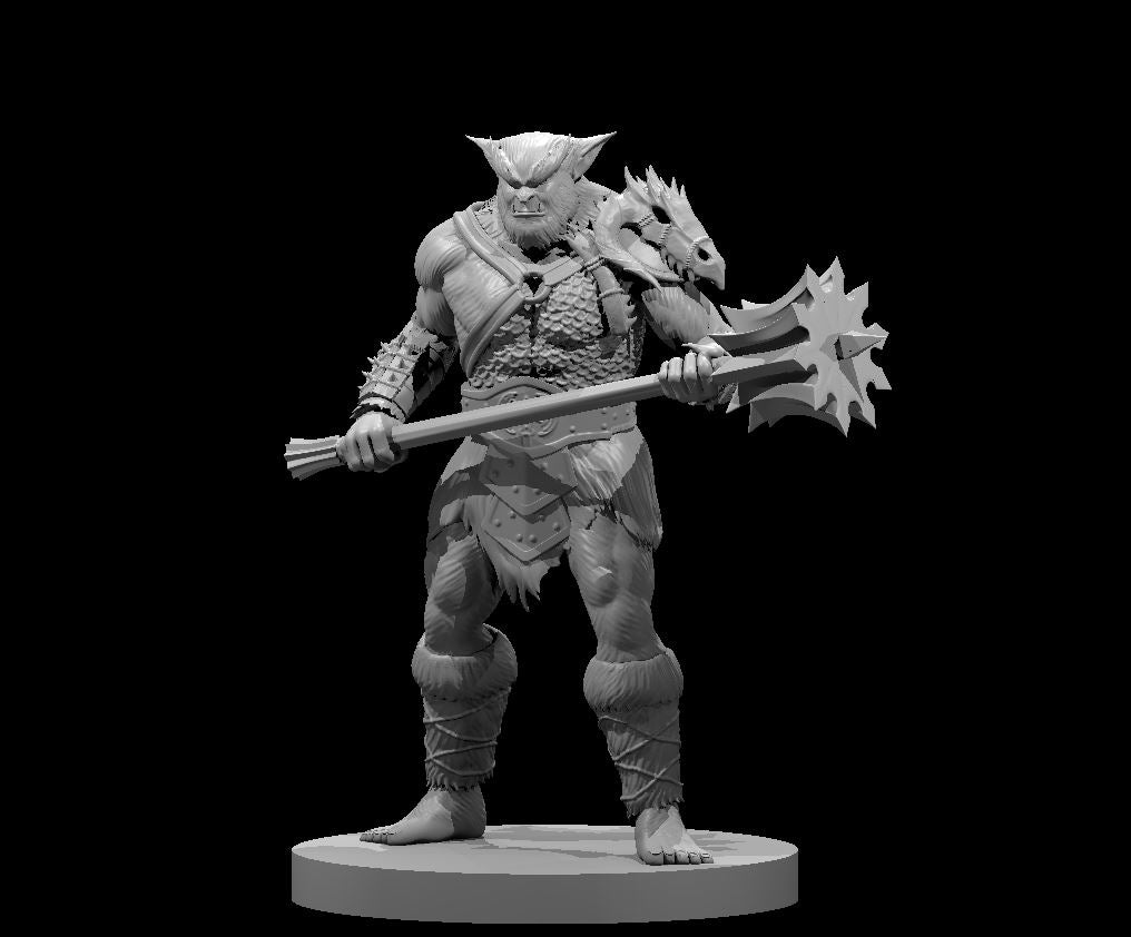 Dungeons & Dragons Bugbear Warrior Miniature