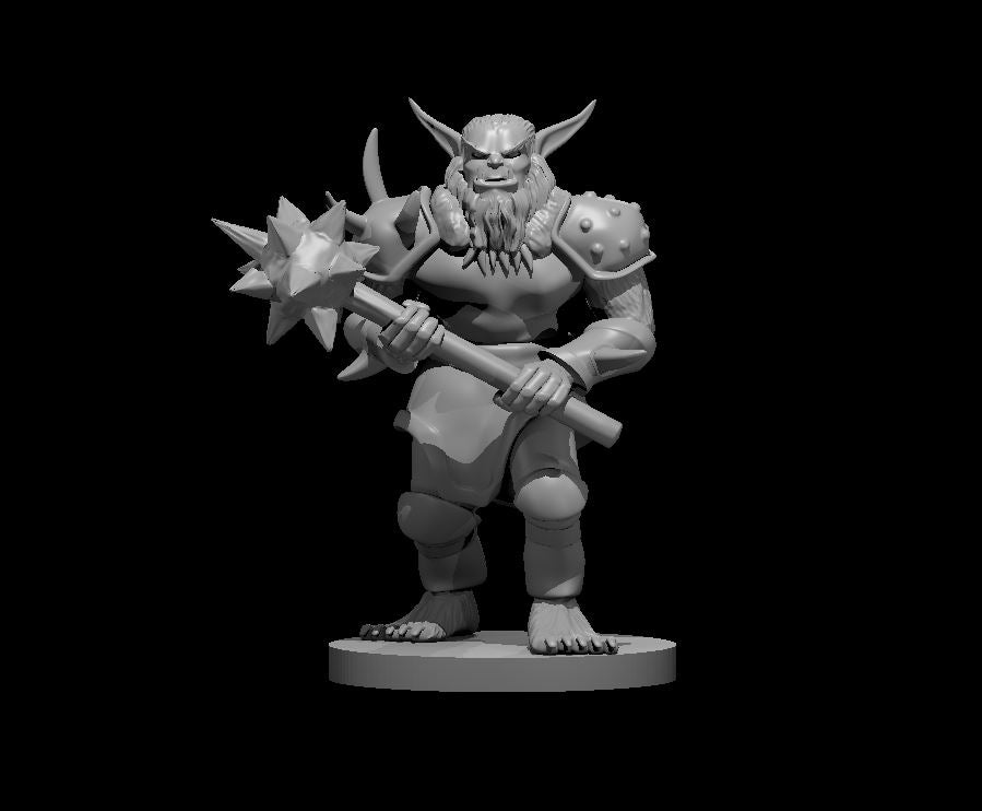 Dungeons & Dragons Bugbear with a Morningstar Miniature