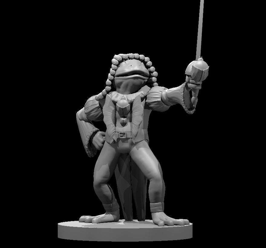 Dungeons & Dragons Bullywug Warrior Miniature
