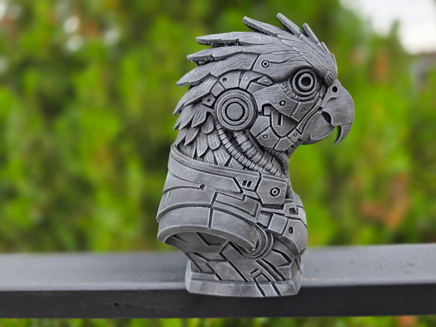 Cyberpunk Macaw Bust