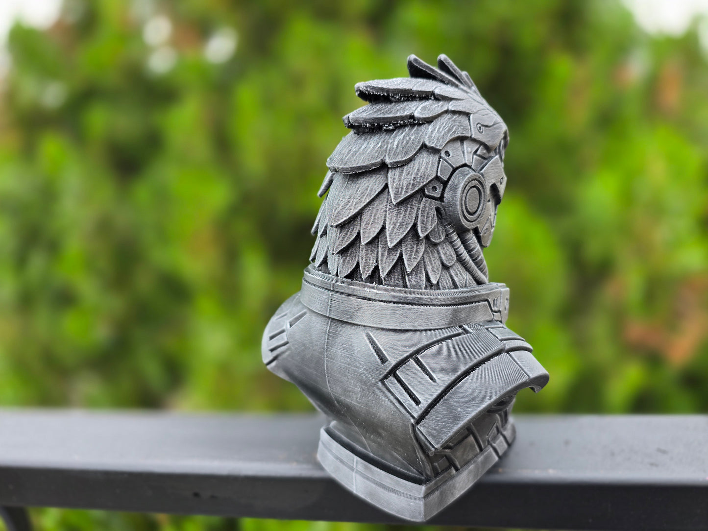 Cyberpunk Macaw Bust