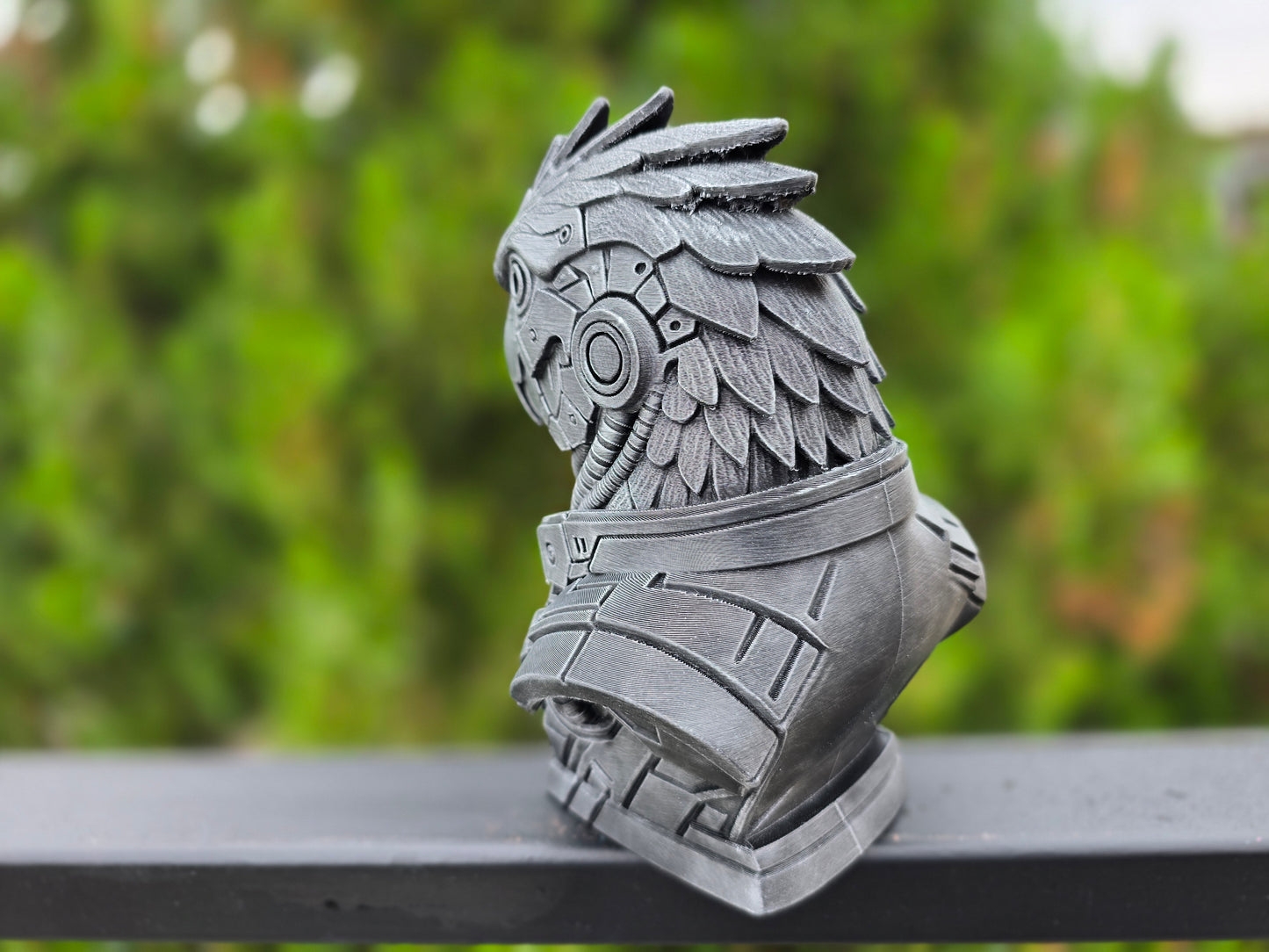 Cyberpunk Macaw Bust