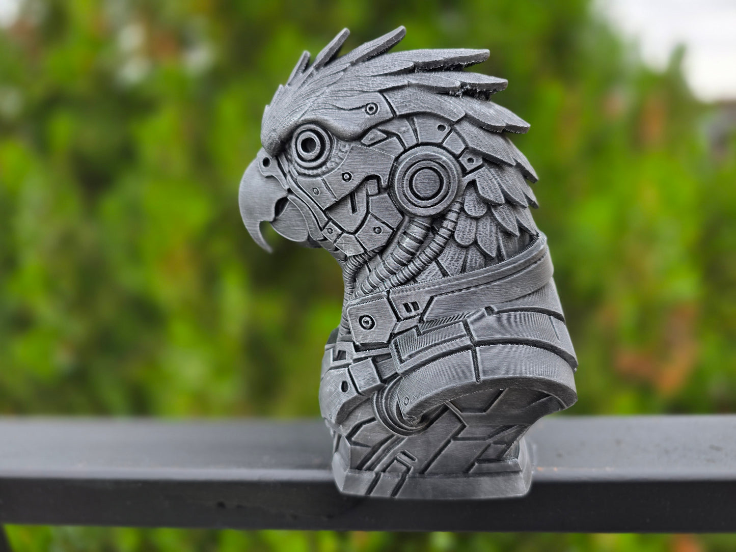 Cyberpunk Macaw Bust