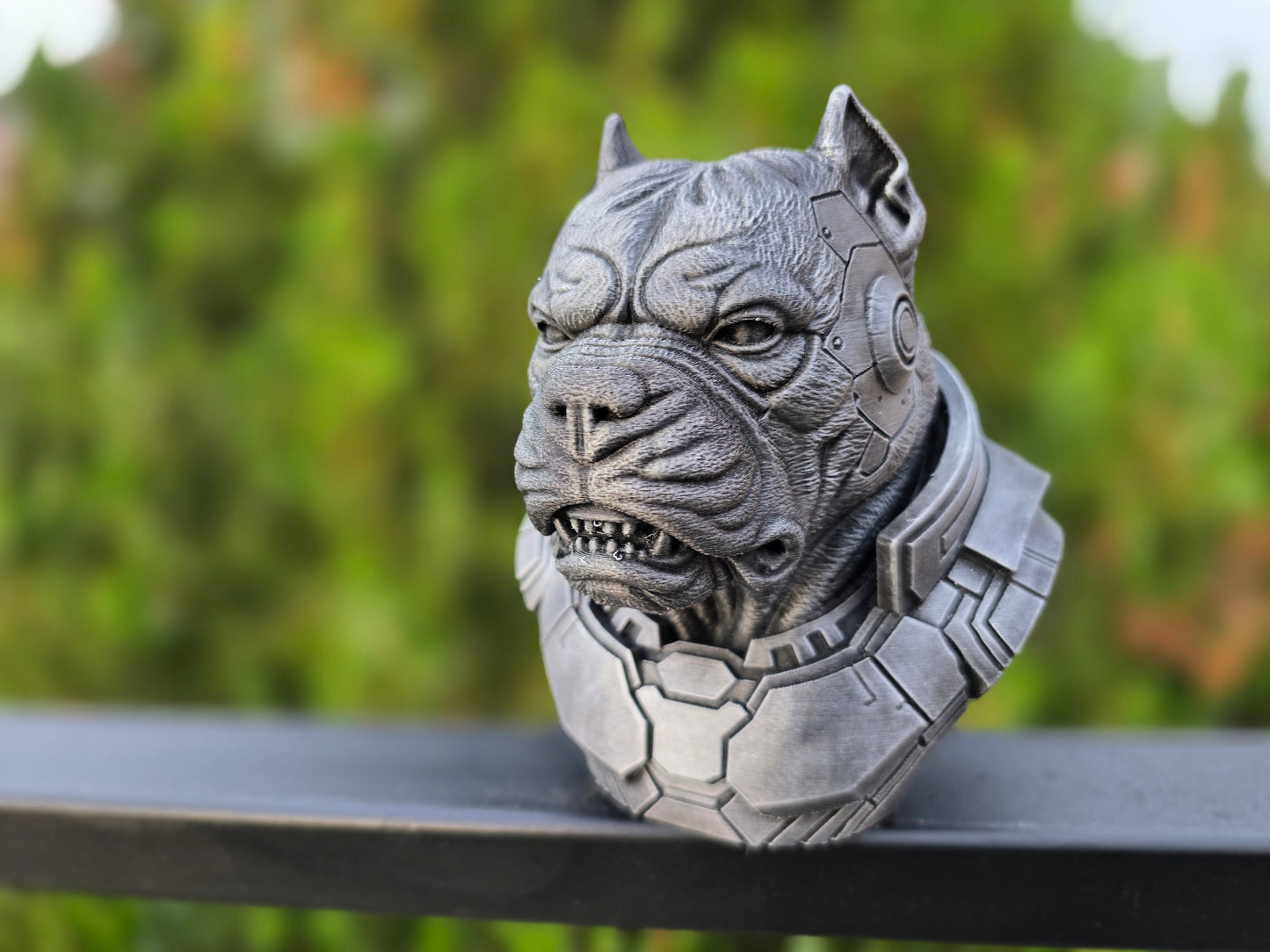 Cyberpunk American Bully Bust