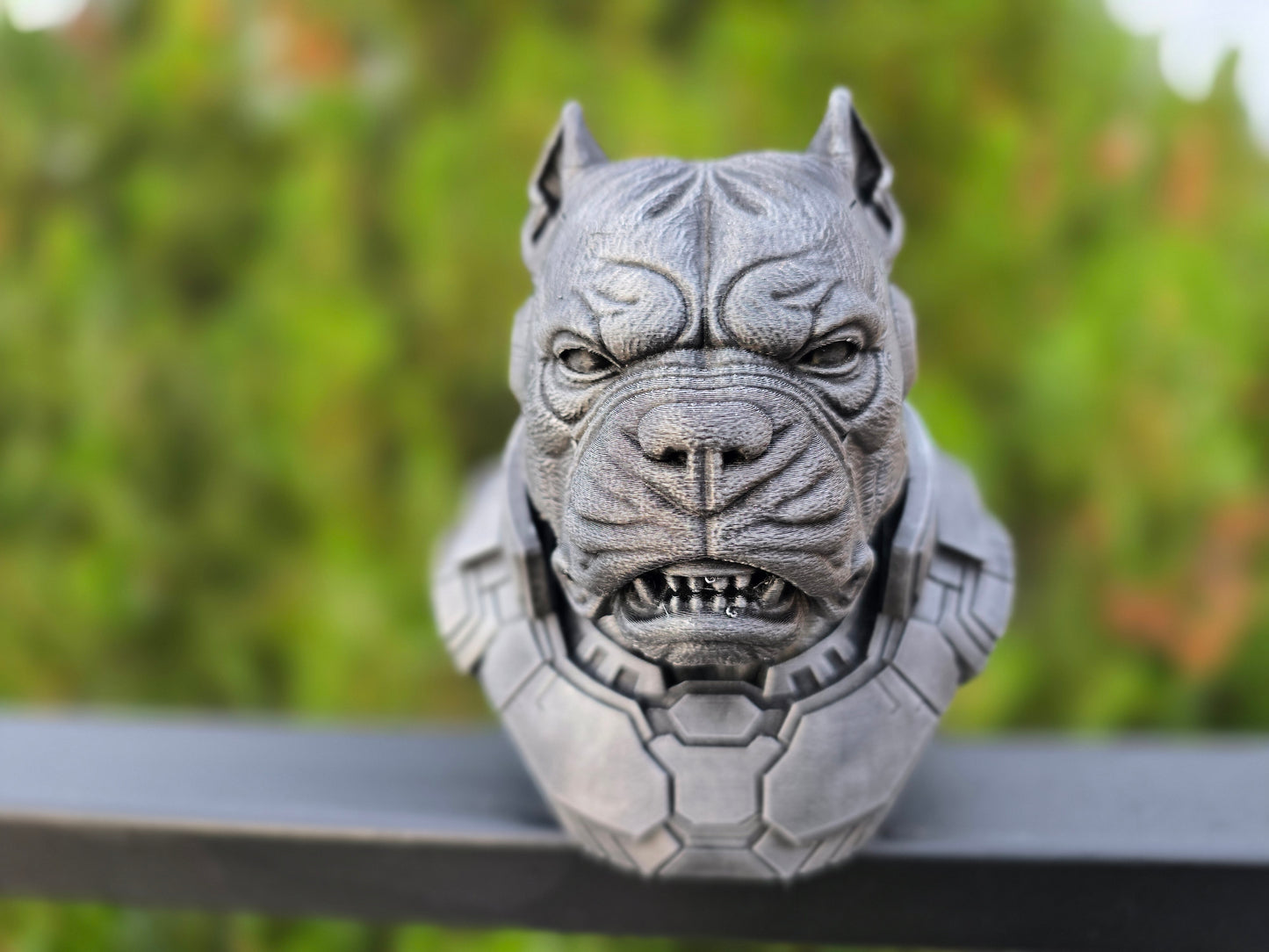 Cyberpunk American Bully Bust