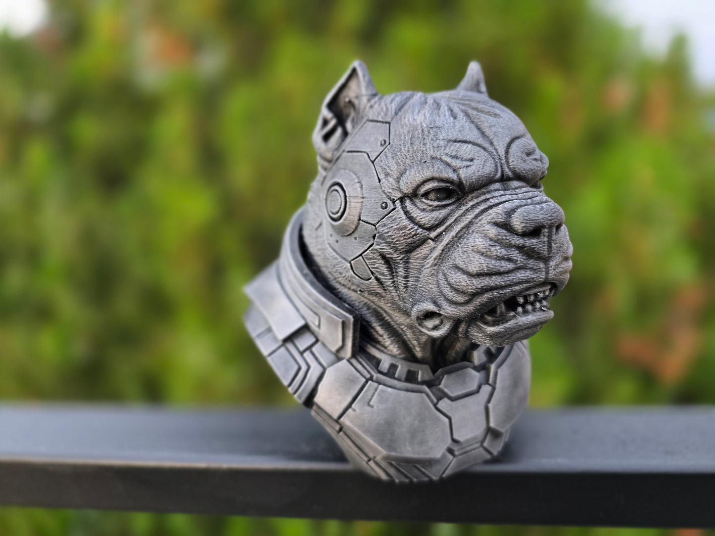 Cyberpunk American Bully Bust