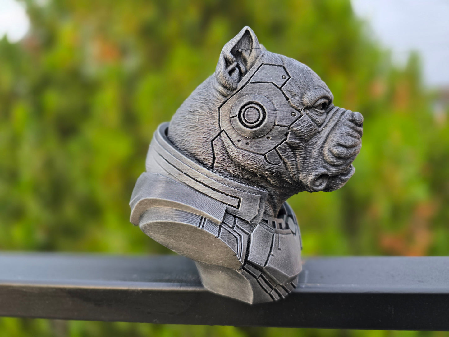 Cyberpunk American Bully Bust