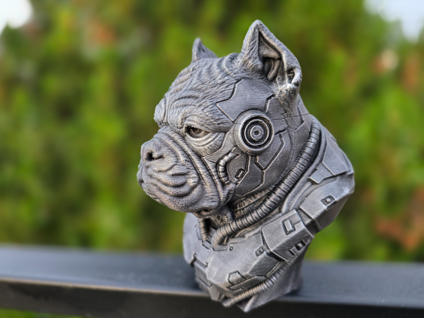 Cyberpunk American Bully Bust