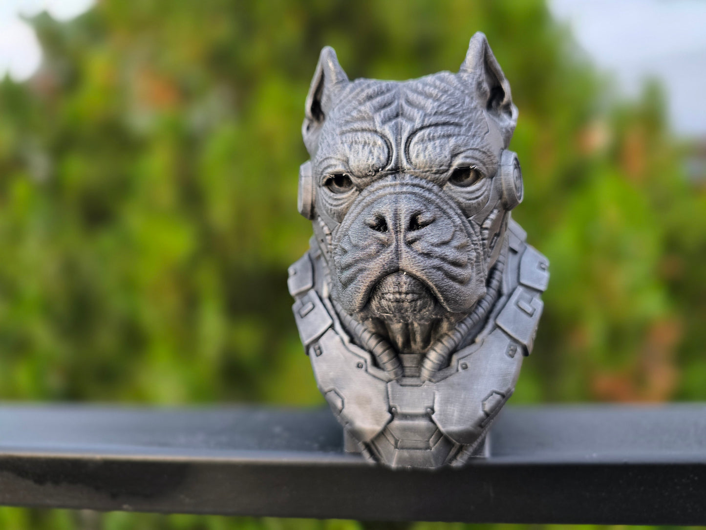 Cyberpunk American Bully Bust