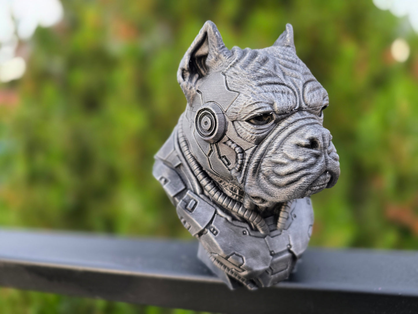 Cyberpunk American Bully Bust