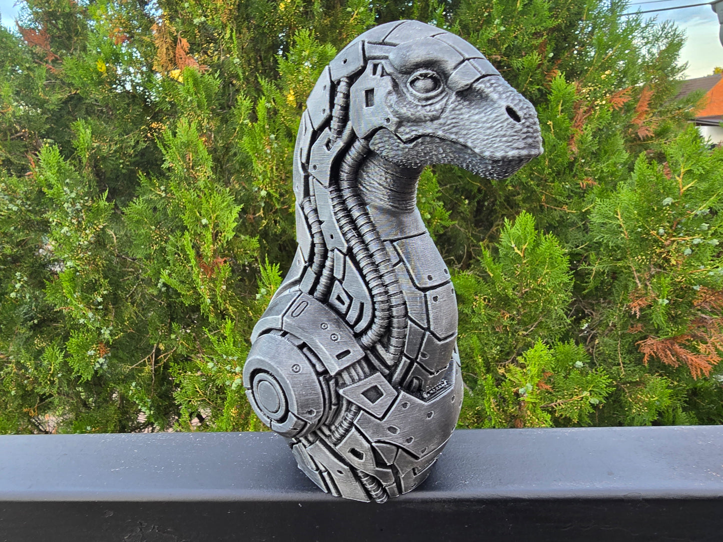 Cyberpunk Brontosaurus Bust