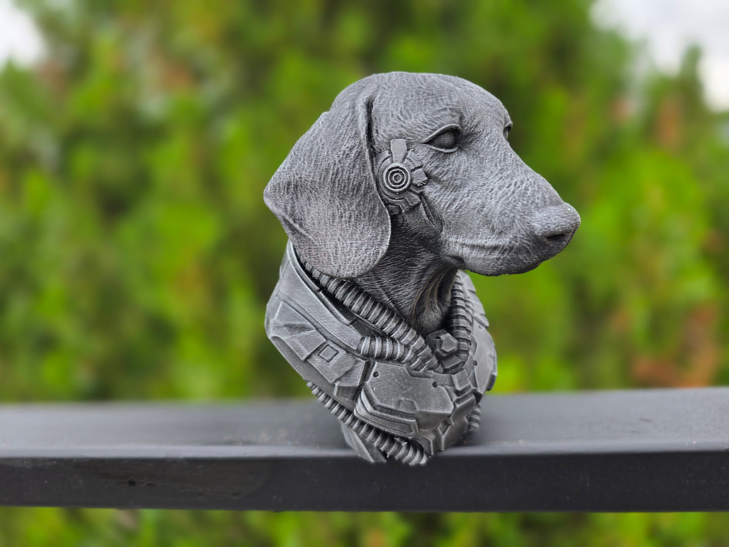 Cyberpunk Dachshund Bust