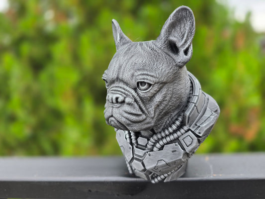Cyberpunk French Bulldog Bust