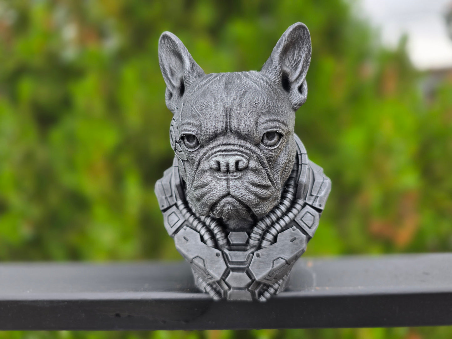Cyberpunk French Bulldog Bust