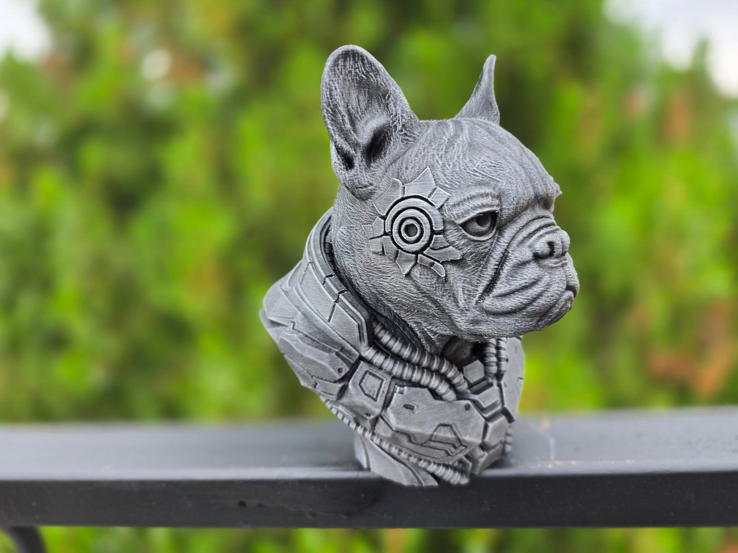 Cyberpunk French Bulldog Bust