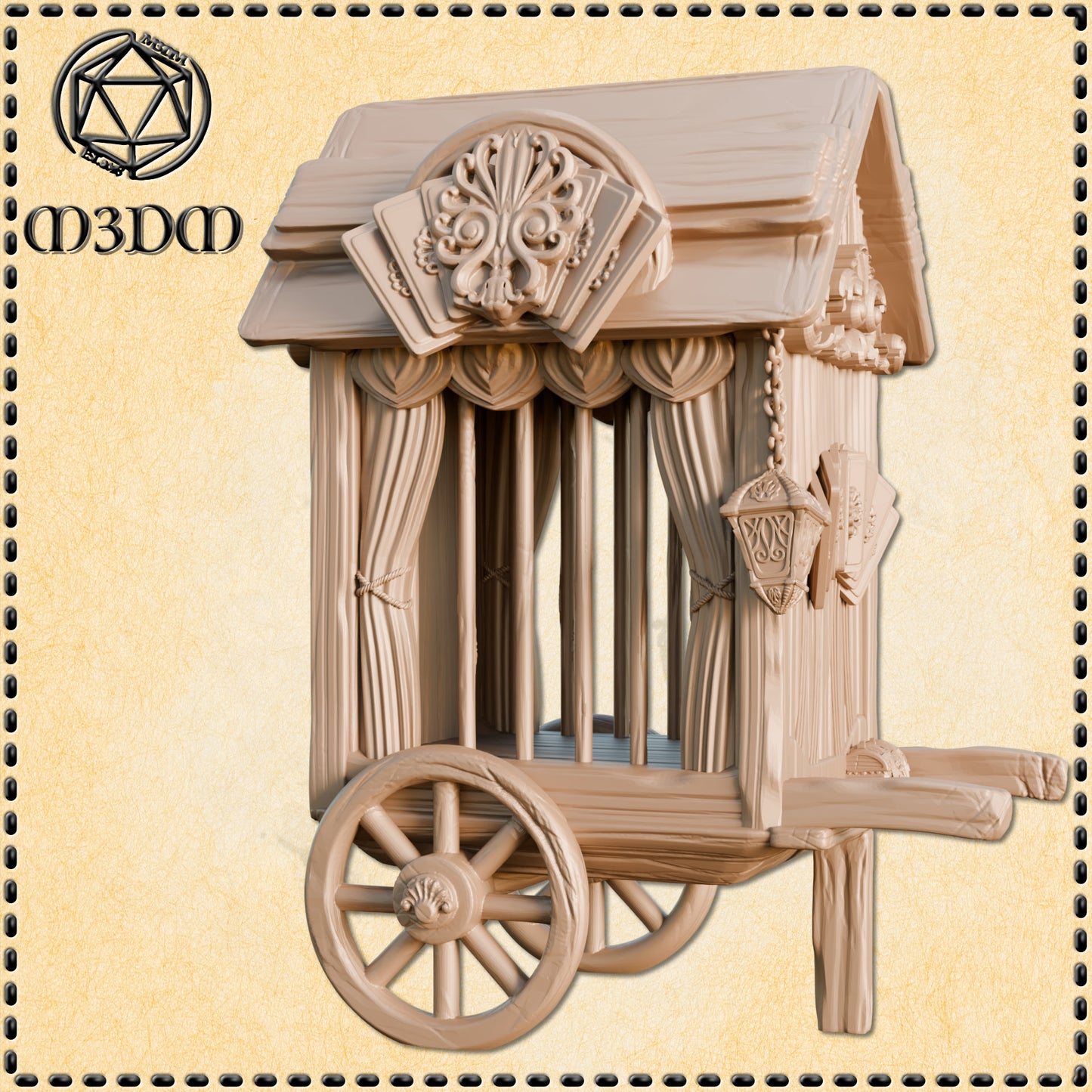 Dungeons & Dragons Caged Circus Cart Miniature