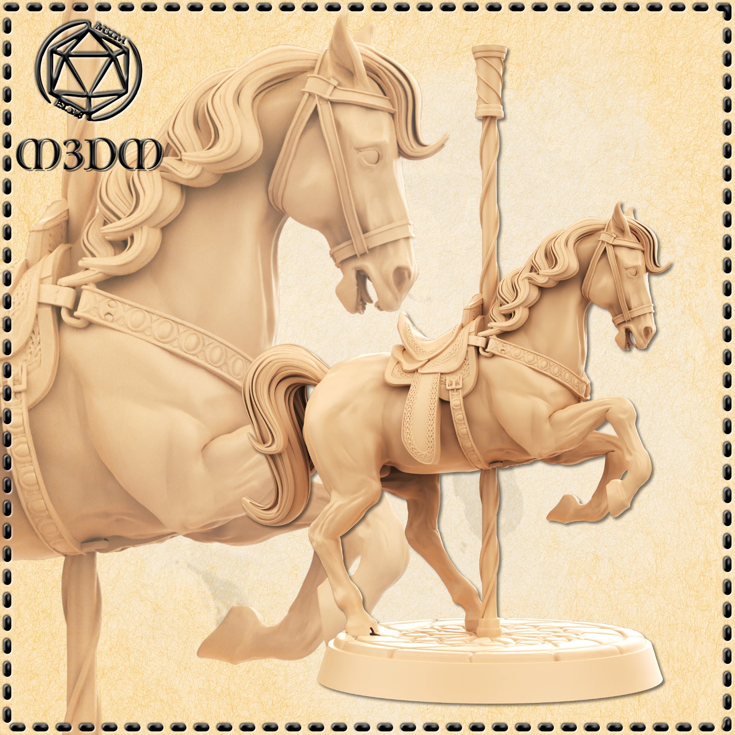 Dungeons & Dragons Carousel Horse Miniature