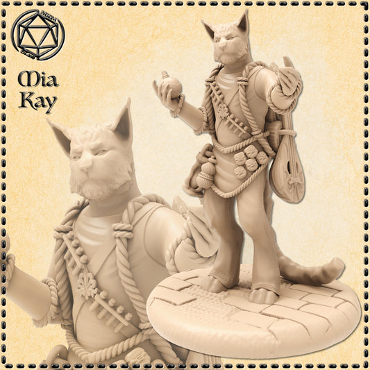 Dungeons & Dragons Catfolk Merchant Miniature