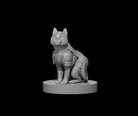 Dungeons & Dragons Cat in Armor Miniature