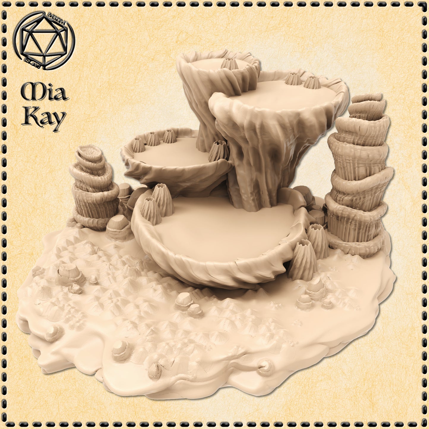 Dungeons & Dragons Cavern Pools Miniature