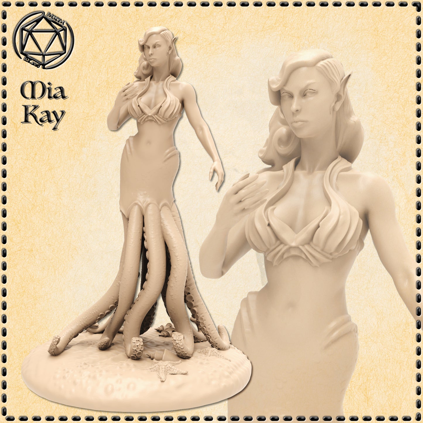 Dungeons & Dragons Cecaelia Miniature