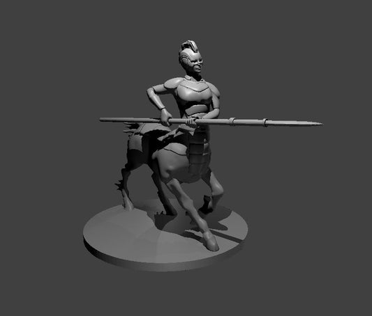 Dungeons & Dragons Centaur Female Fighter Miniature