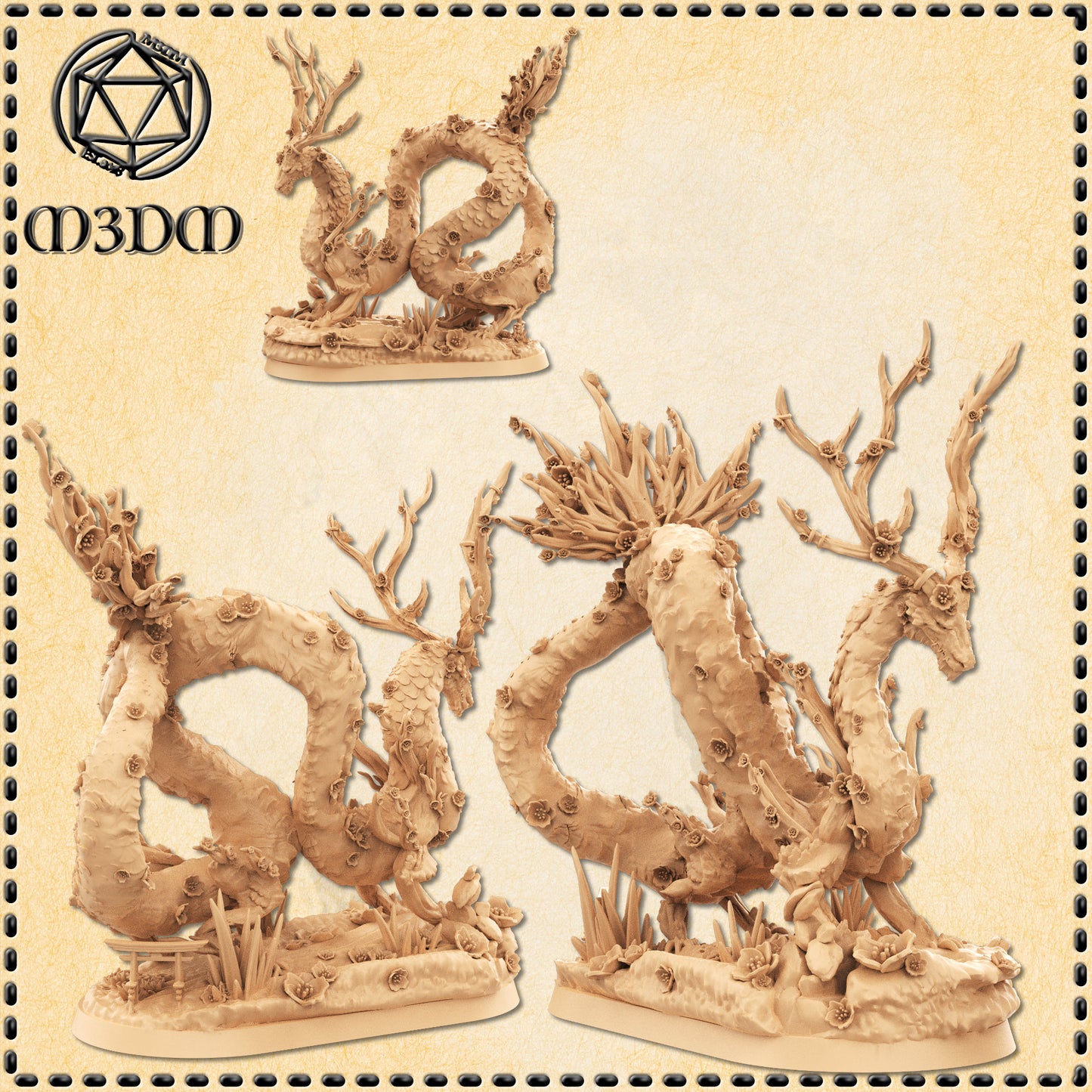 Dungeons & Dragons Cherry Blossom Dragon Miniature