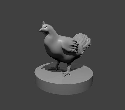 Dungeons & Dragons Chicken Miniature