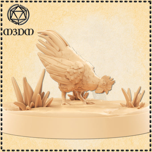 Dungeons & Dragons Chicken Miniature