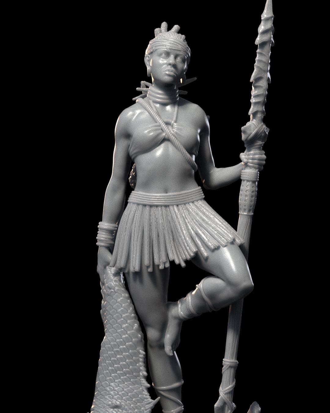 Dungeons & Dragons Chieftain Naomi  Miniature