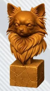 Long-Haired Chihuahua Bust