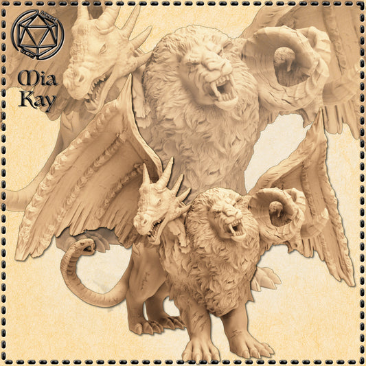 Dungeons & Dragons Chimera Miniature