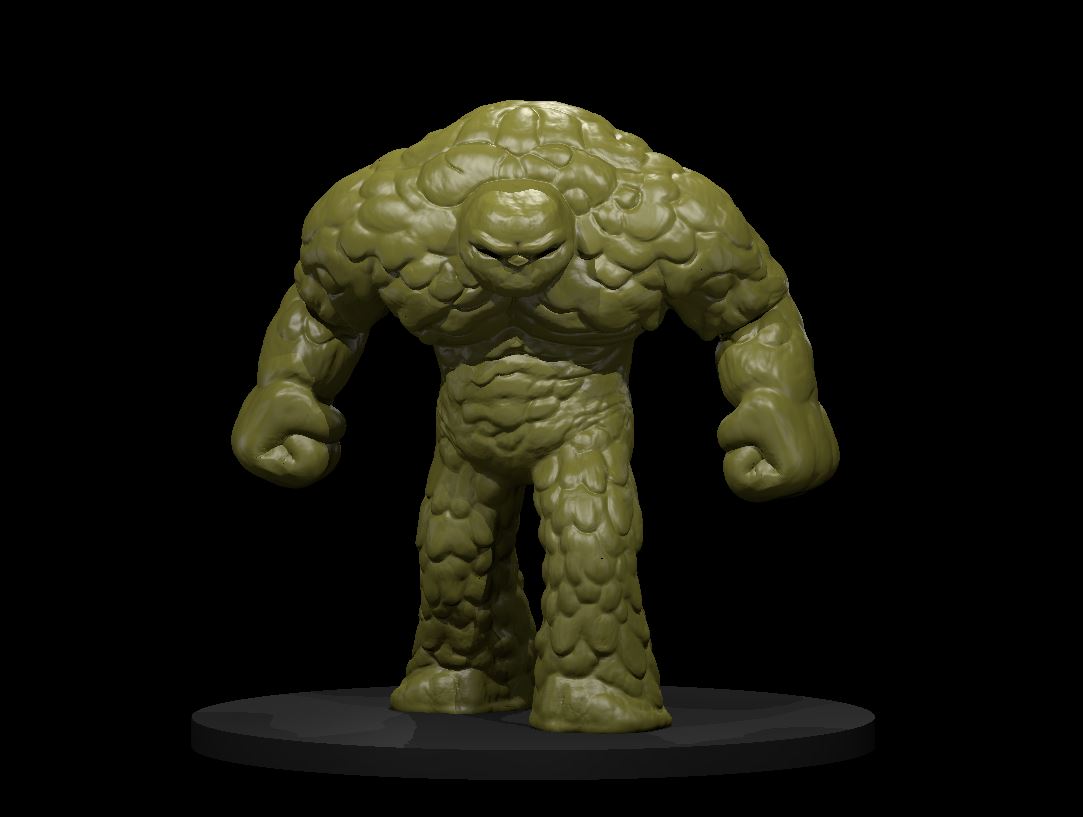 Dungeons & Dragons Clay Golem Miniature