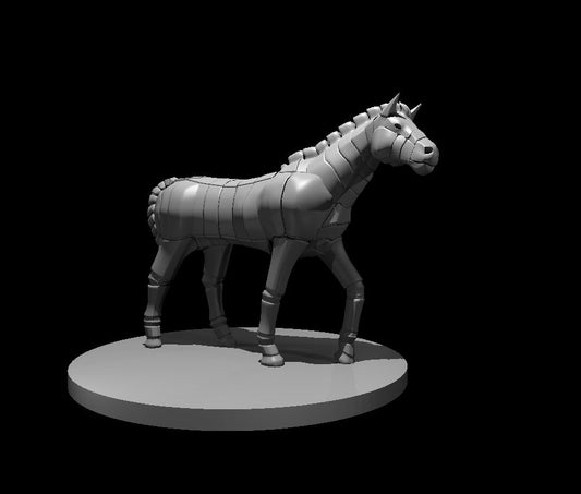 Dungeons & Dragons Clockwork Metal Pony Miniature