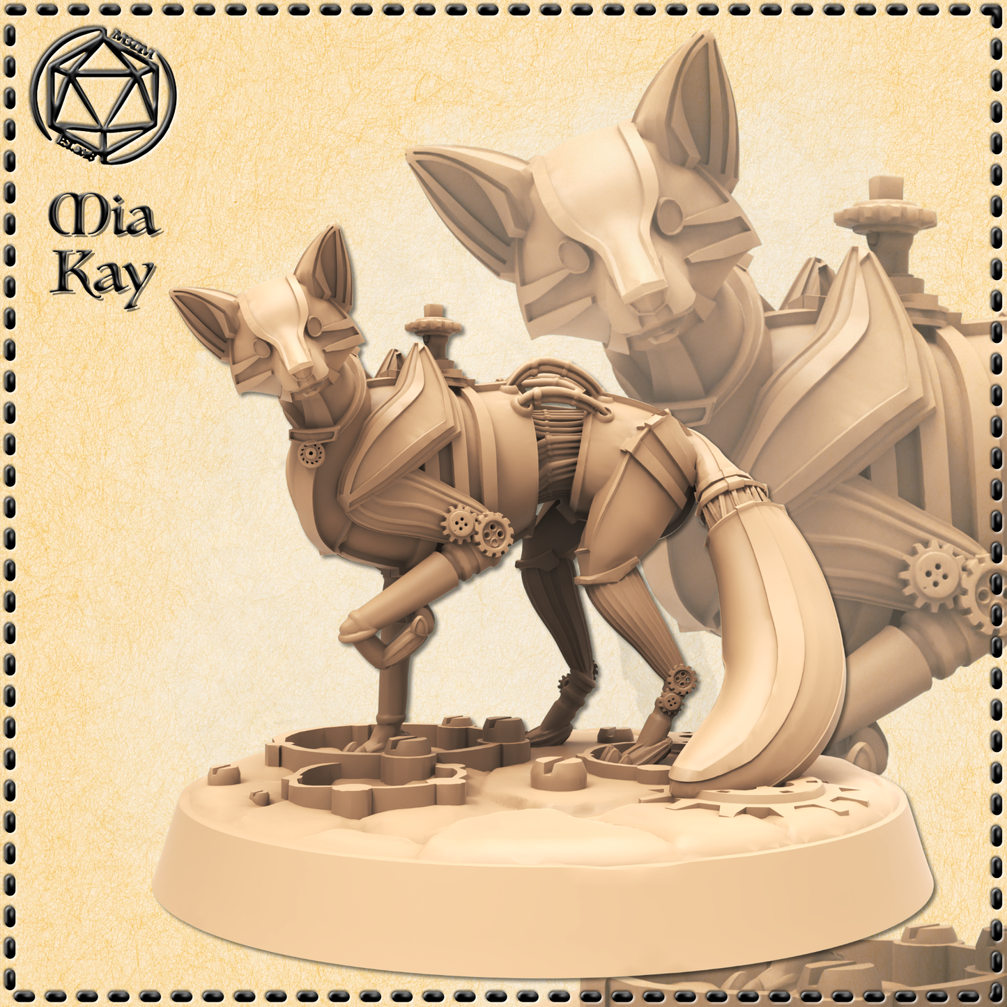 Dungeons & Dragons Clockwork Fox Miniature