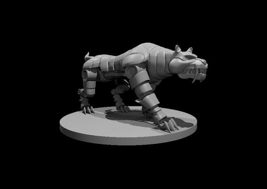 Dungeons & Dragons Clockwork Saber Tooth Tiger Miniature