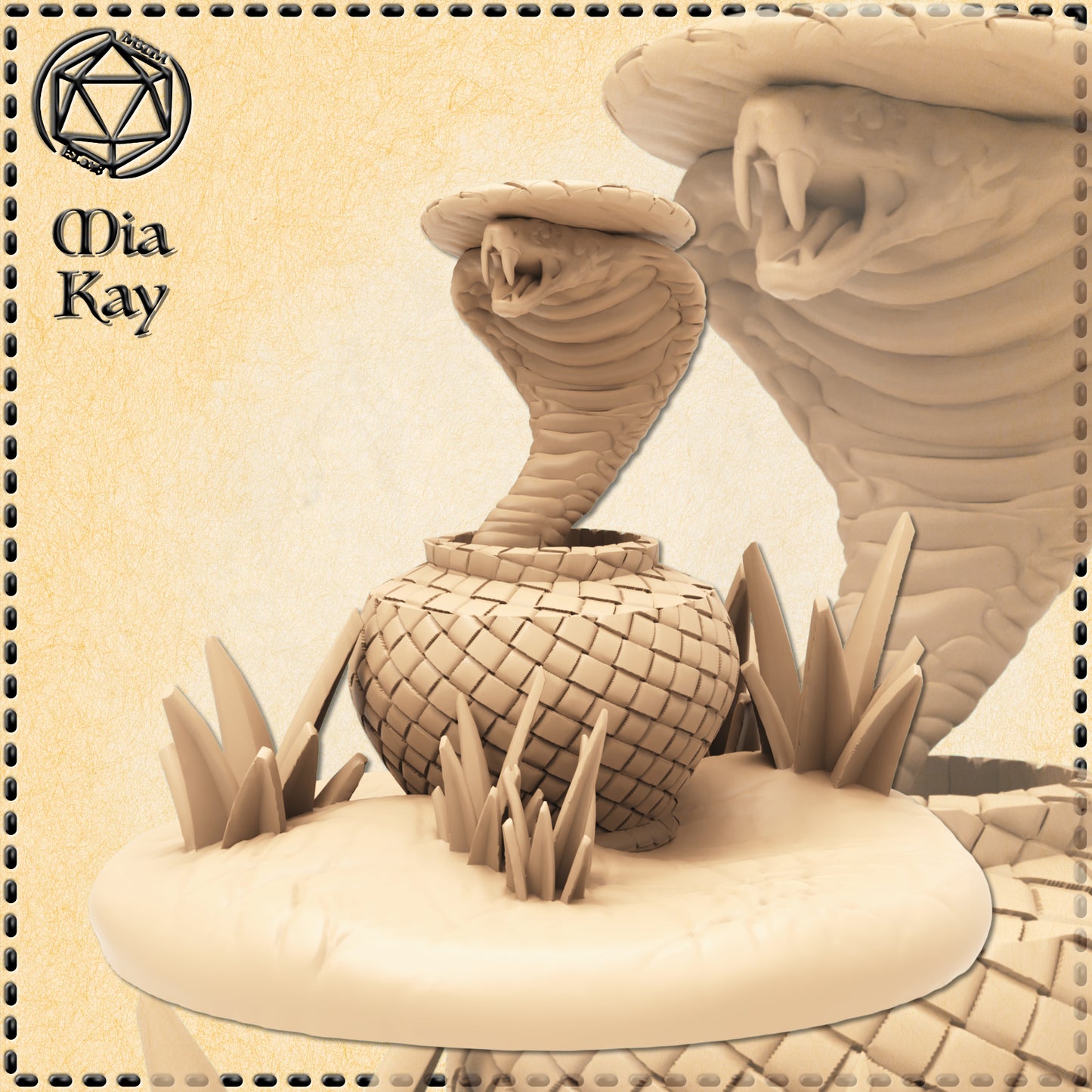 Dungeons & Dragons Cobra Basket Miniature