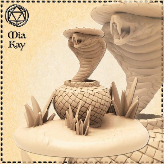 Dungeons & Dragons Cobra Basket Miniature